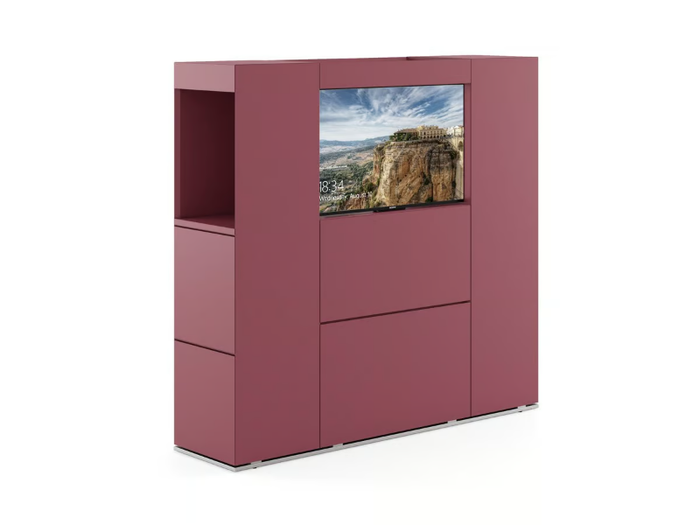 ISOLA LOUNGE - Tall media cabinet _ ESTEL GROUP